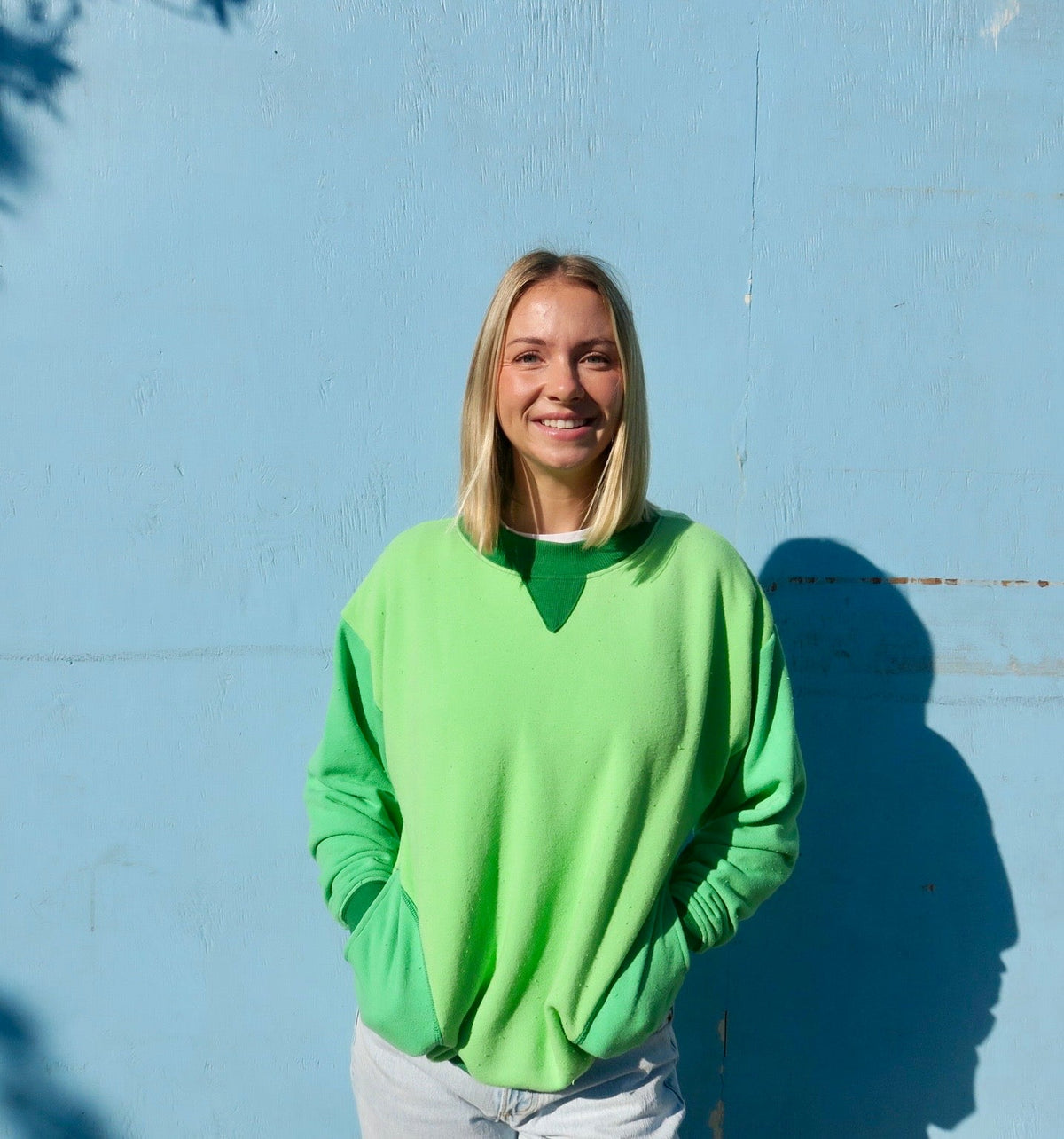 The 50 Shades of Green Pocket Crew (Large and XL's Left)