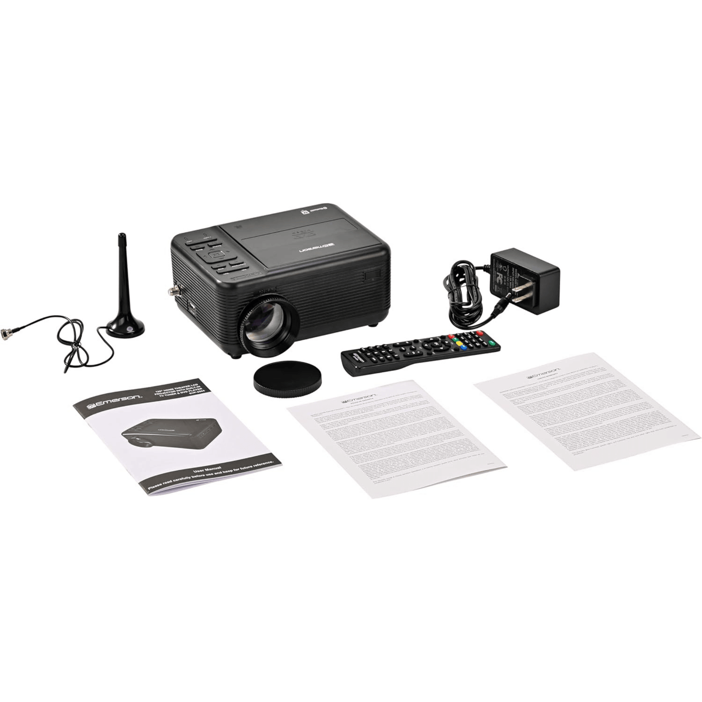 Emerson 120" Home Theater LCD Projector with Built-In TV Tuner and DVD Player