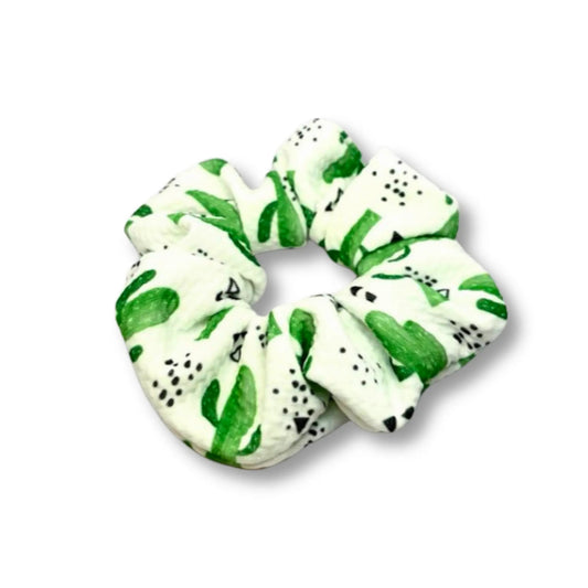 Mini White Cactus Scrunchie