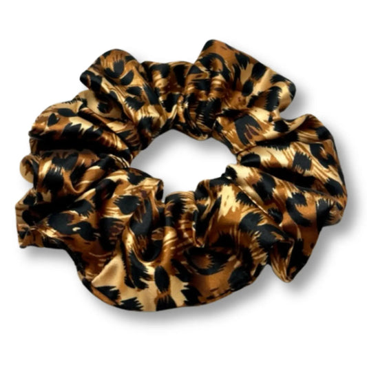 Cheetah Silk Scrunchie