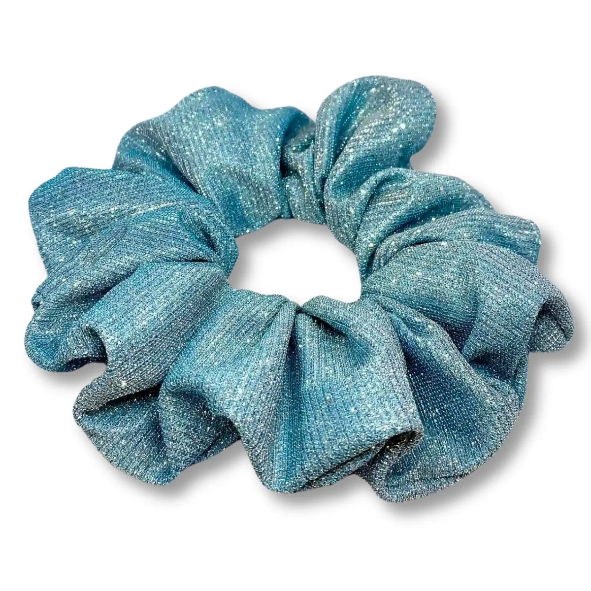 Blue Sparkle Scrunchie