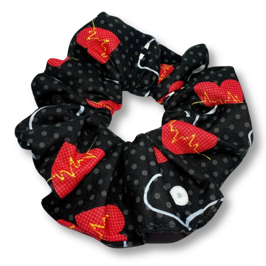 Health Care Worker Black Scrunchie