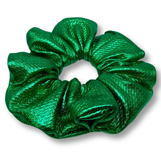 Metallic Green Bullet Scrunchie