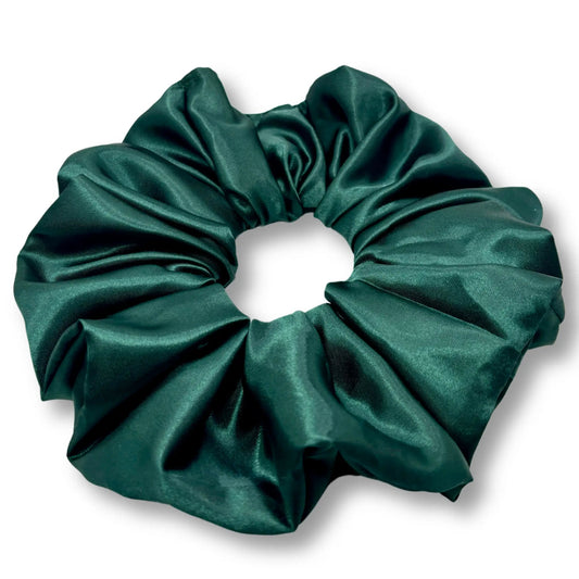 Forest Green Silk Scrunchie
