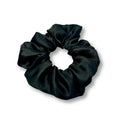 Mini Black Silk Scrunchie