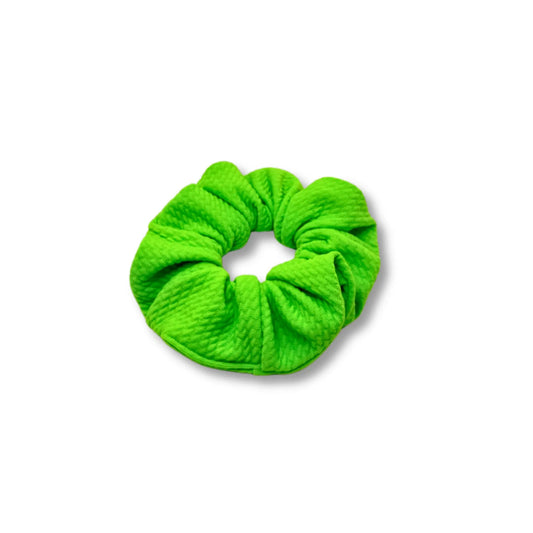 Mini Neon Green Bullet Scrunchie