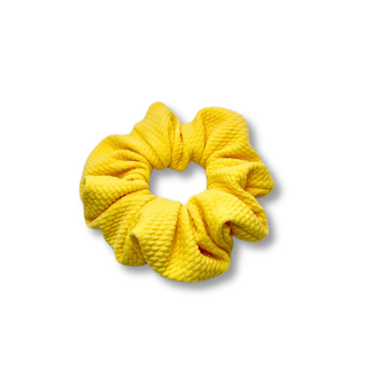Mini Pastel Yellow Bullet Scrunchie