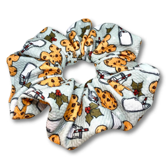 Cookies and Milk Mouse Christmas Scrunchie
