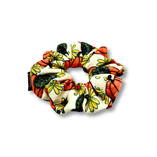 Mini Pumpkin Starbucks Bullet Scrunchie