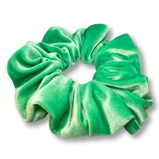 Mint Green Velvet Scrunchie