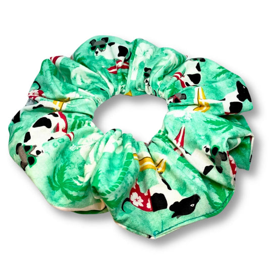 Surfing Dogs Summer Scrunchie