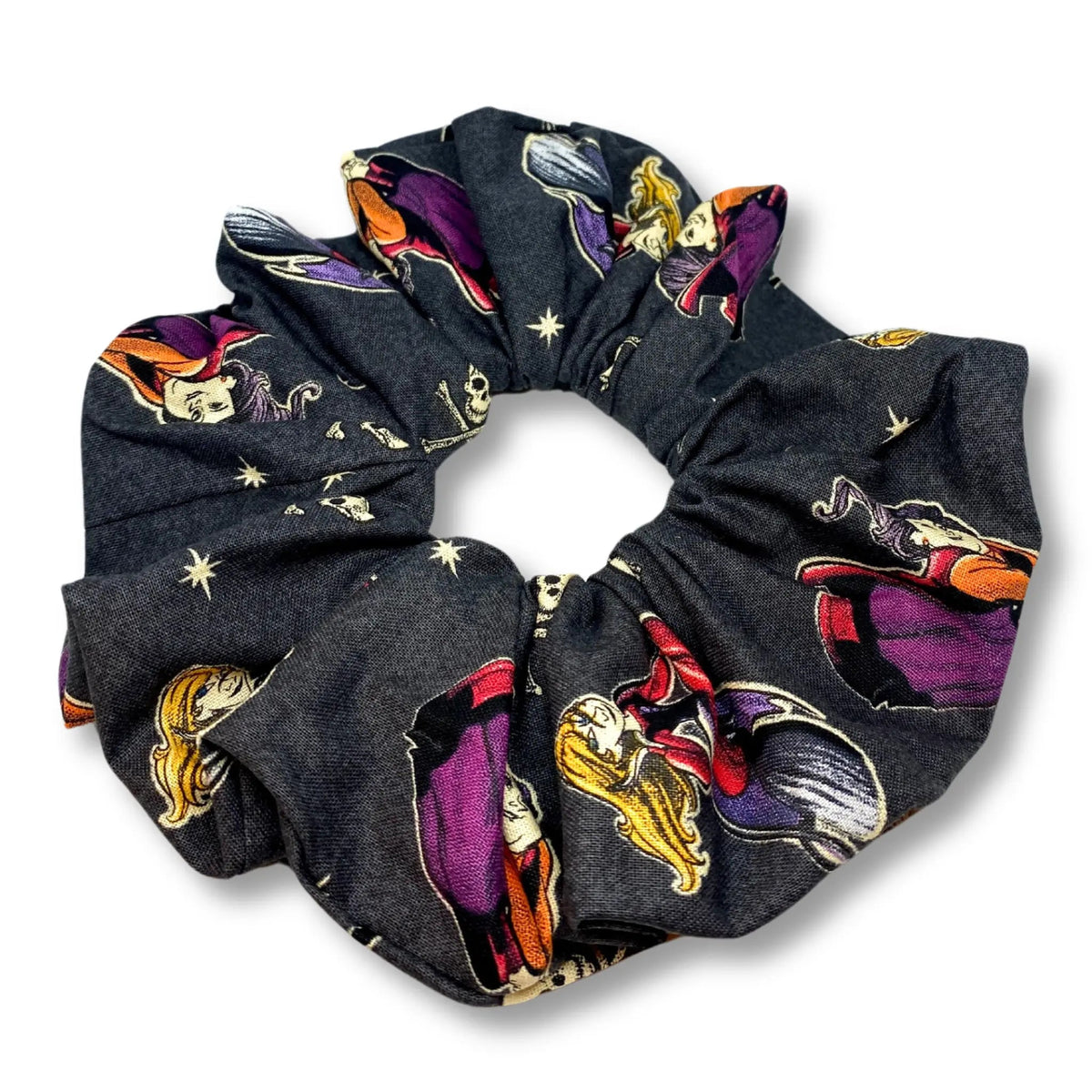Black Hocus Pocus Halloween Scrunchie
