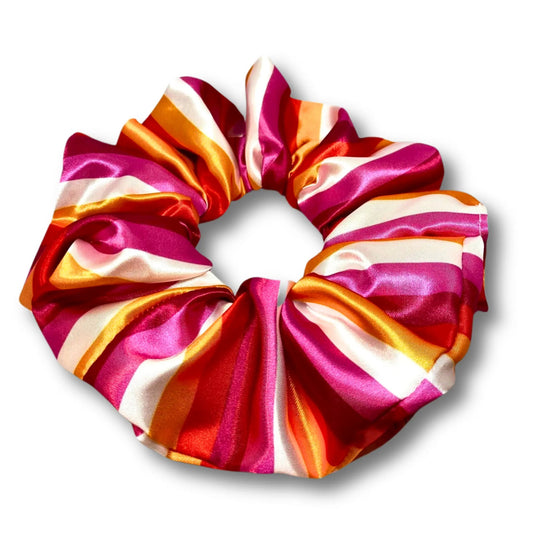 Lesbian Pride Flag Silk Scrunchie
