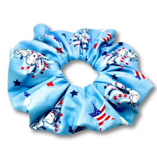 Snoopy Patriotic Scrunchie