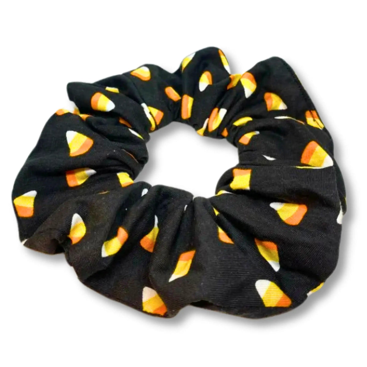 Candy Corn Halloween Scrunchie