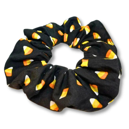 Candy Corn Halloween Scrunchie