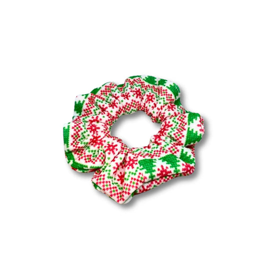 Mini Ugly Sweater Christmas Bullet Scrunchie