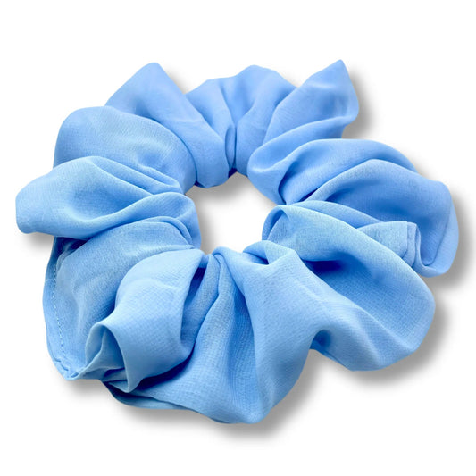 Light Blue Organza Scrunchie