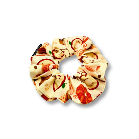 Mini Fall Donuts and Drinks Scrunchie