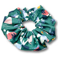 Teal Mountains & Campers Scrunchie