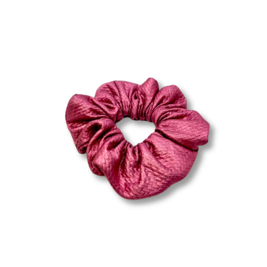 Mini Metallic Pink Bullet Scrunchie