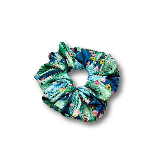 Mini Floral Cactus Bullet Scrunchie