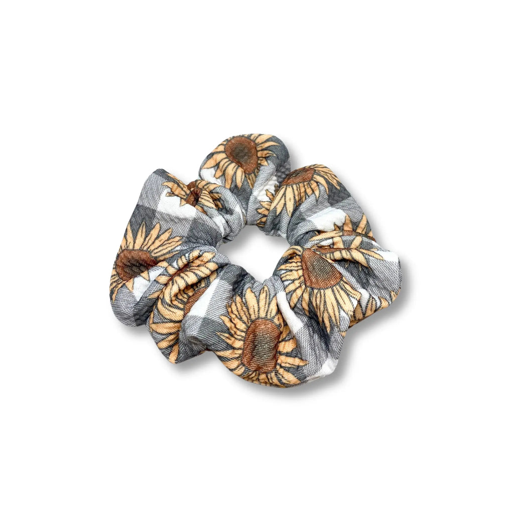 Mini Buffalo Sunflower Bullet Scrunchie