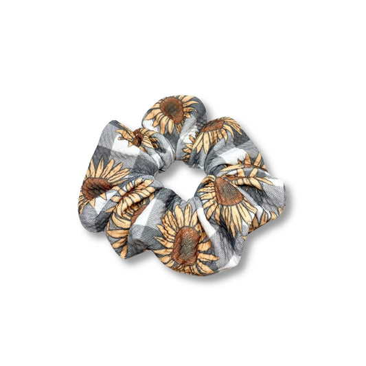 Mini Buffalo Sunflower Bullet Scrunchie