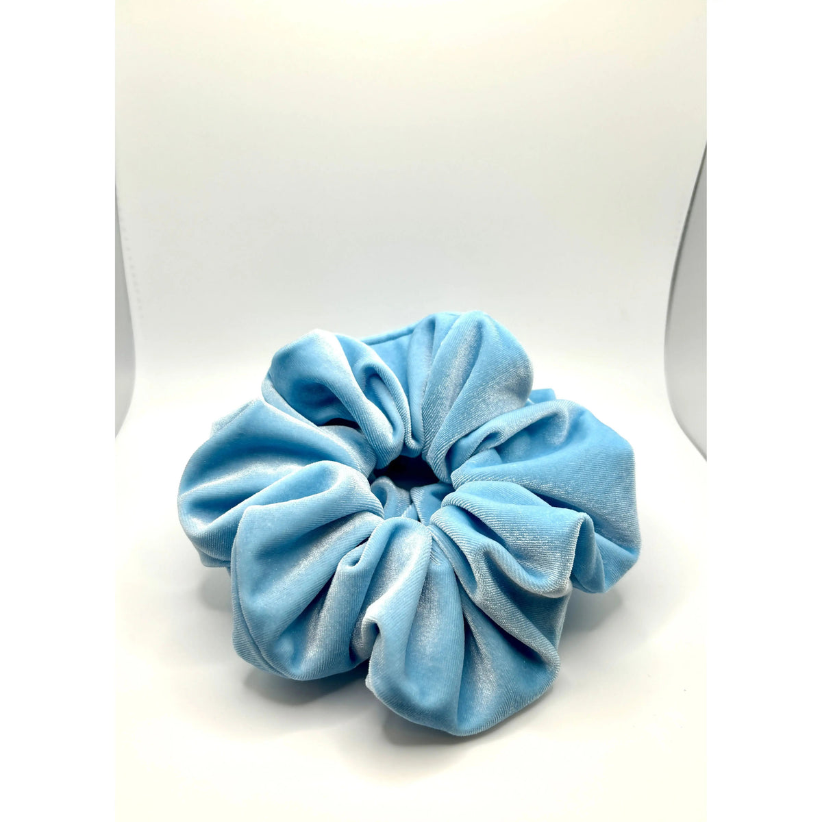Baby Blue Velvet Scrunchie