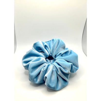 Baby Blue Velvet Scrunchie