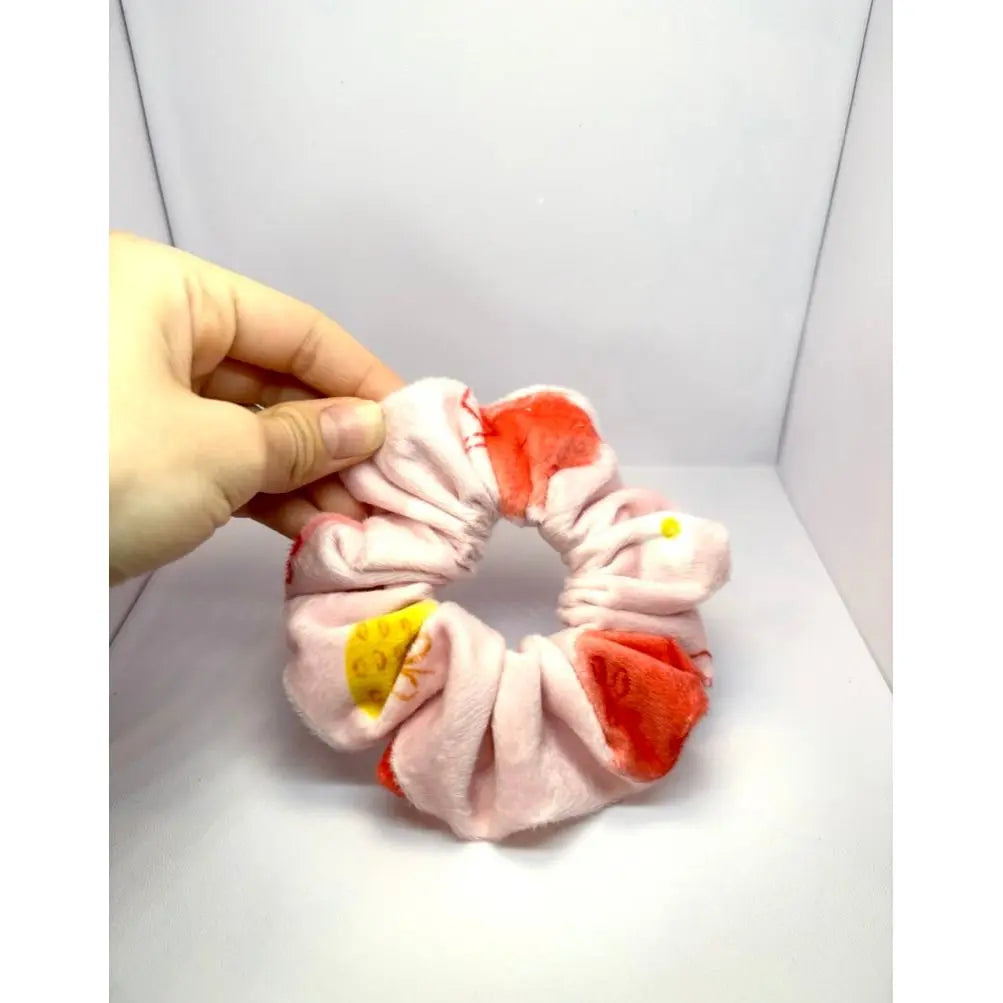 Mini Pink Fruit Minky Scrunchie