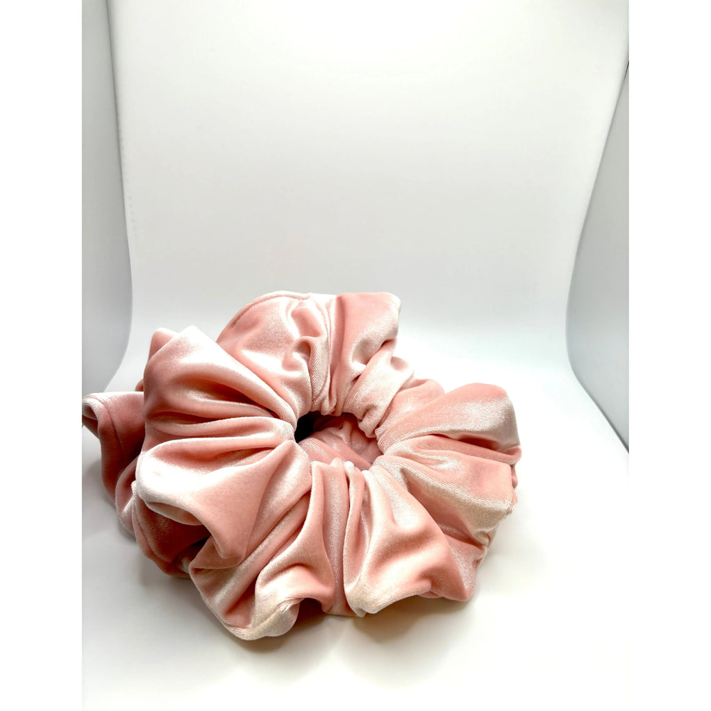Pink Velvet Scrunchie