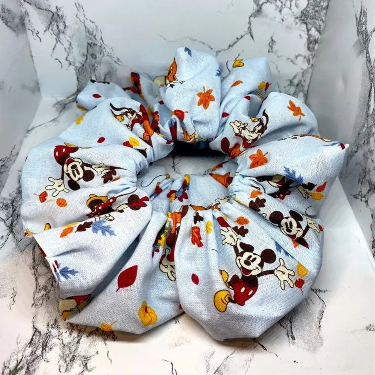 Mickey and Friends Fall Scrunchie