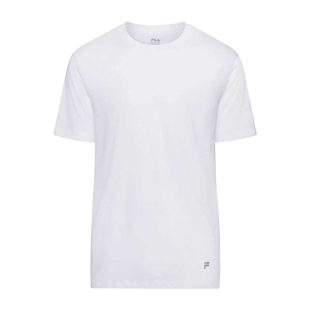 FILA Men’s Solid Crew Neck Cotton T-Shirts | 4 Pack