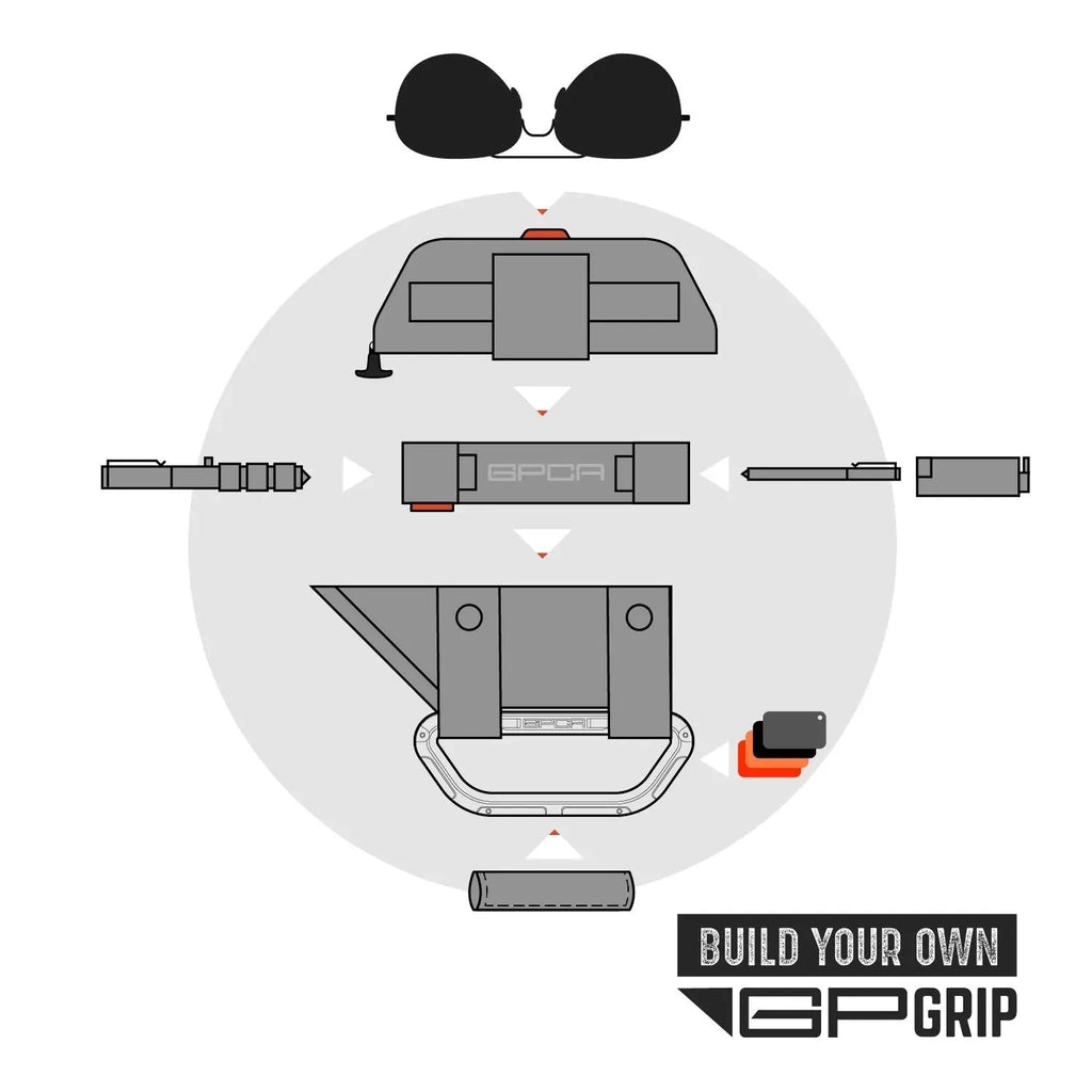 GP-Grip PRO Foldable Color Handles — Jeep Wrangler (2007–2023)