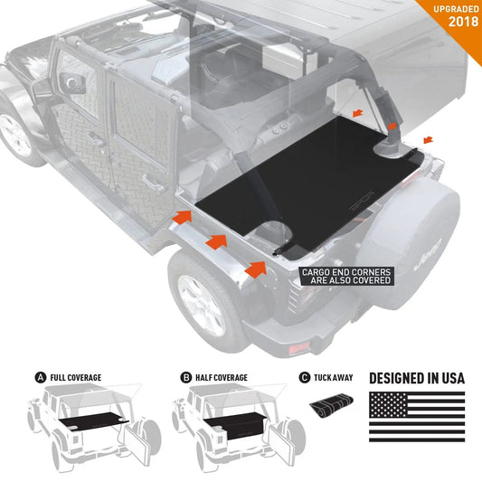 Jeep Wrangler JK 4DR Cargo Cover LITE (2007–2018)