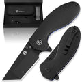 The Pioneer Folding Pocket Knife Giftset for Men and Women (Black and Blue)