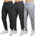 3-Pack Mens Slim Fit Fleece Jogger Sweatpants (S-3XL)