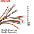 10Pcs GH1.25 2P/3P/4P/5P/6 Pin JST GH Series 1.25 Male Plug Connector With Wire 15CM 1007 28 AWG Single/Double Connector 1.25MM