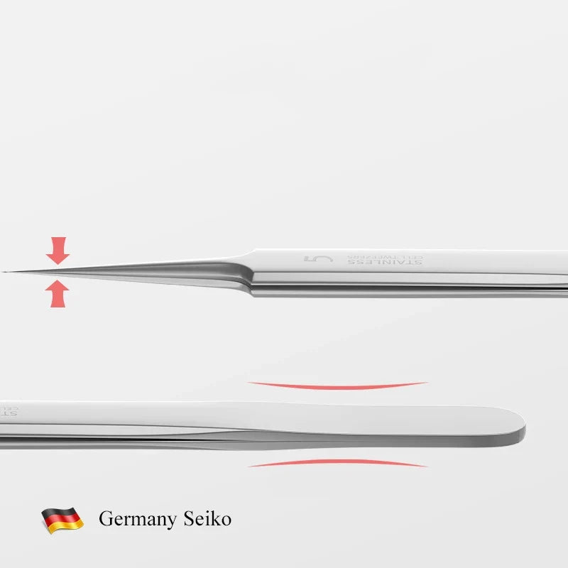 German Ultra-fine No. 5 Cell Pimples Blackhead Clip Tweezers | Acne Needle Tool for Precise Skin Care