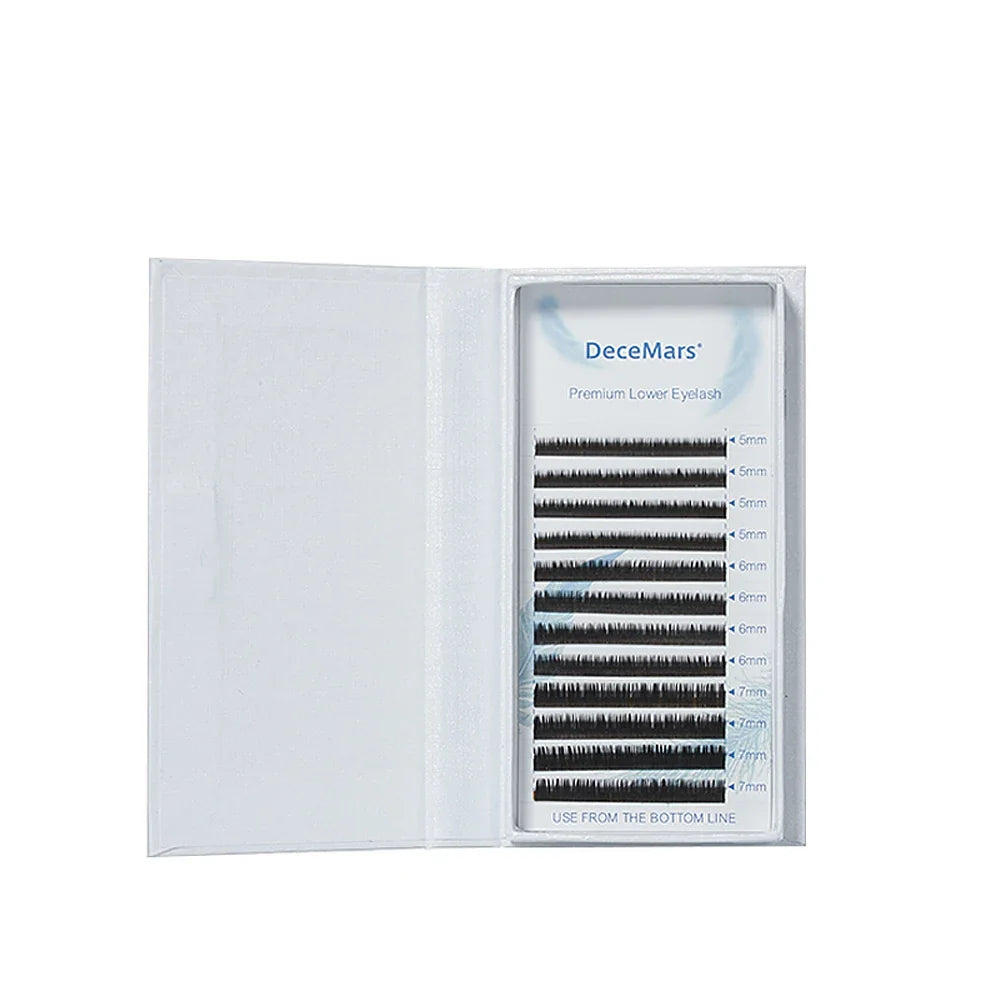 DeceMars Lower Lash Extension 5mm 6mm 7mm | Under Eye Eyelash Supplies
