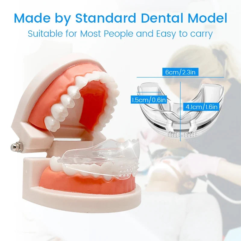 3 Stages Dental Orthodontic Teeth Retainer | Anti-Snoring & Teeth Straightening Mouth Guard
