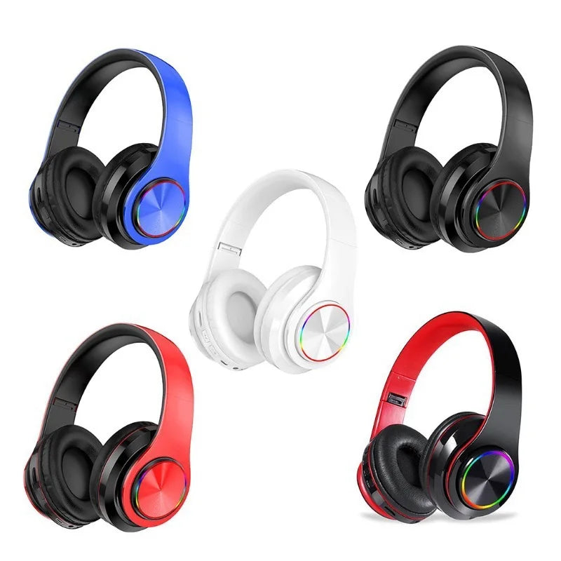 B39 Red & Black Wired Headphones with Adjustable Headband – Sleek Everyday Design (Item #MG-B39)