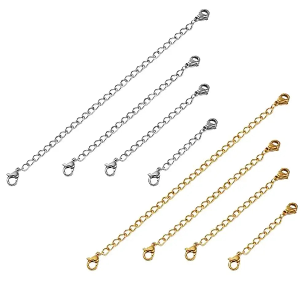 Stainless Steel Extender Chain Set for Necklace Bracelet | DIY Jewelry Making Supplies