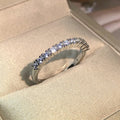 925 Silver Zircon Ring for Women | Classic Sterling Silver Promise Ring