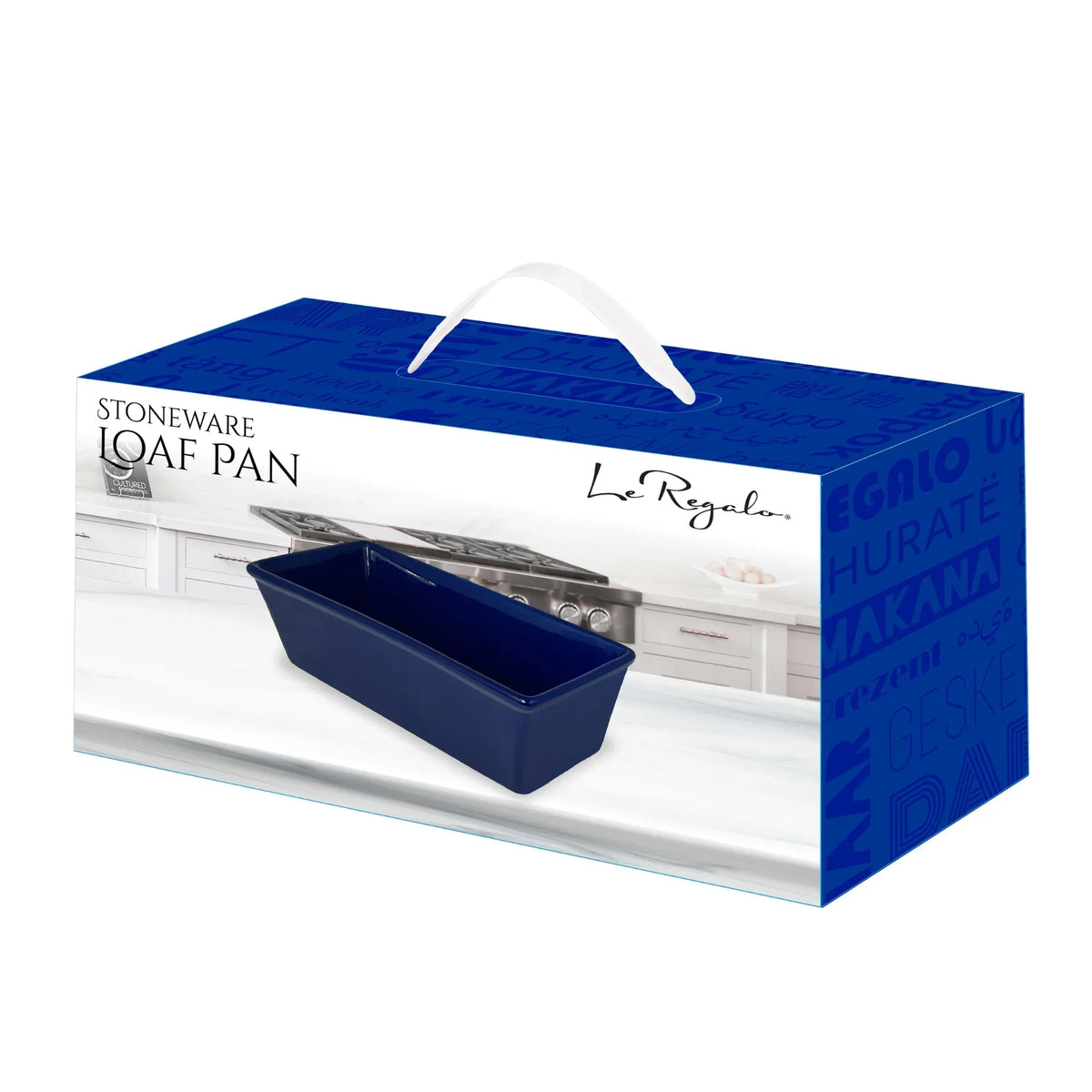 Le Regalo Stoneware Loaf Pan – Non-Porous Non-Stick Bread and Cake Baking Pan