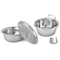 Le Regalo 5 Piece Stainless Steel Colander Set – Strainer, Grater, Peeler & Finger Guard