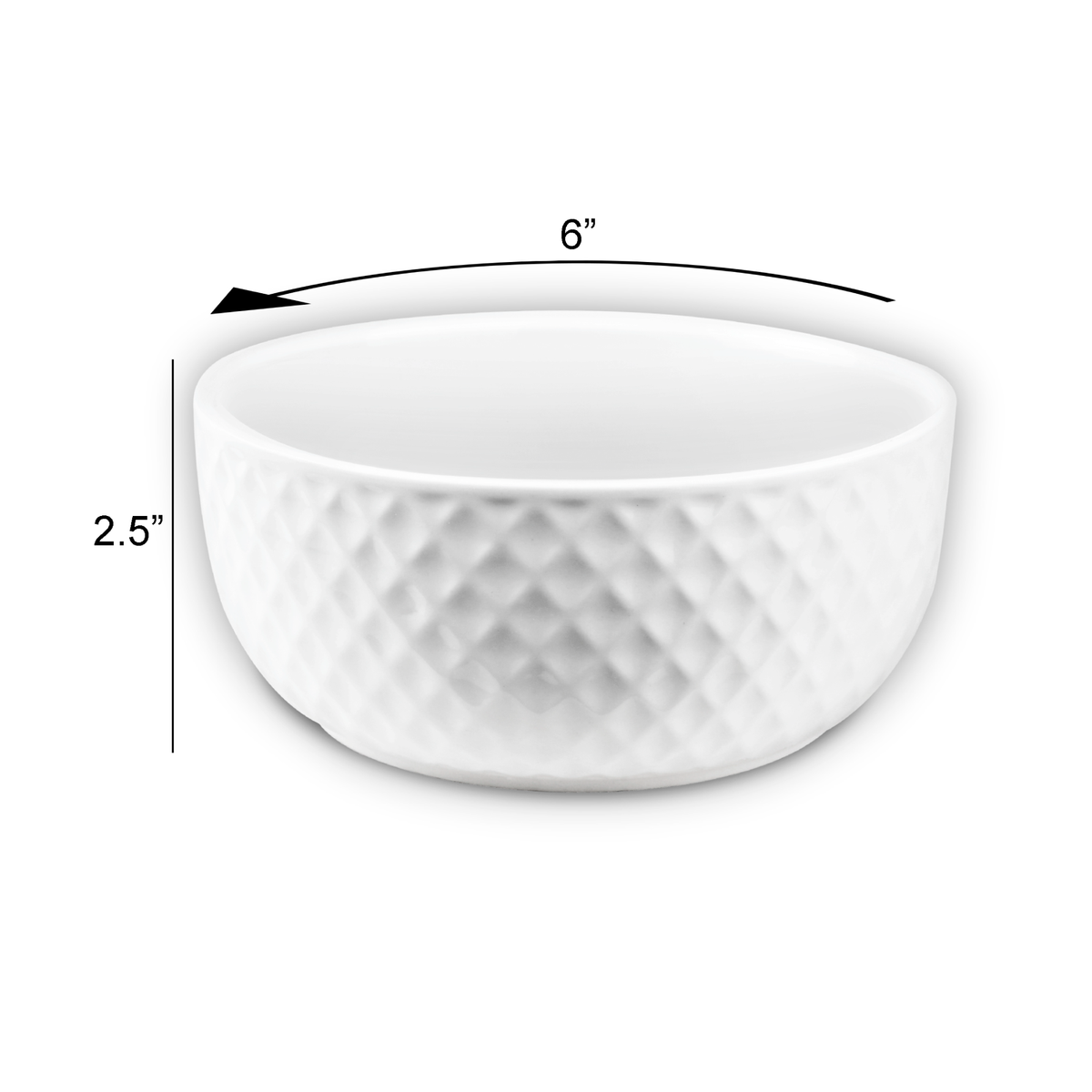 Le Regalo 4 Piece Stoneware Bowl Set – Versatile Soup, Cereal & Prep Bowls