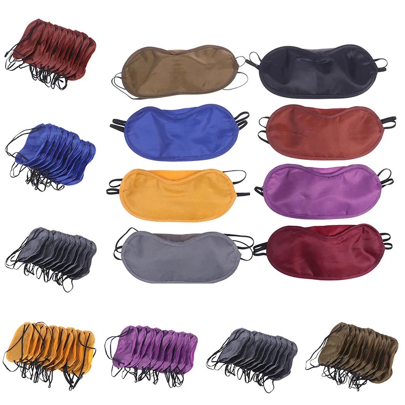 10 Pcs Comfortable Sleep Eye Mask | Light Blocking Blindfold for Travel & Night Sleep