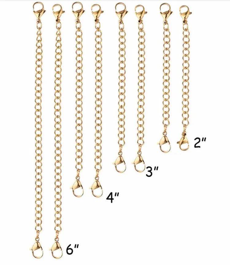 Stainless Steel Extender Chain Set for Necklace Bracelet | DIY Jewelry Making Supplies
